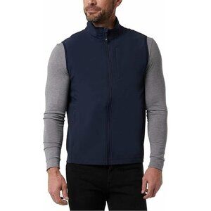 NEW 32 Degrees Heat Men's M Vest Jacket Full Zip Mock neck Blue